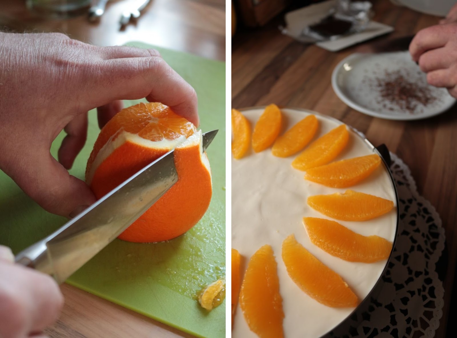 Meine grüne Wiese: Orangen-Schoko-Schmand-Torte