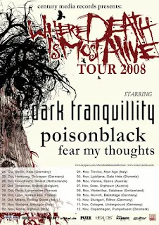 Affiche de la tournée de Dark Tranquillity