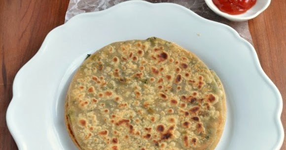 Spinach and Paneer/Palak Paneer Stuffed Paratha-Easy Kid's Lunch box ...