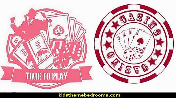 casino wall mural decal stickers