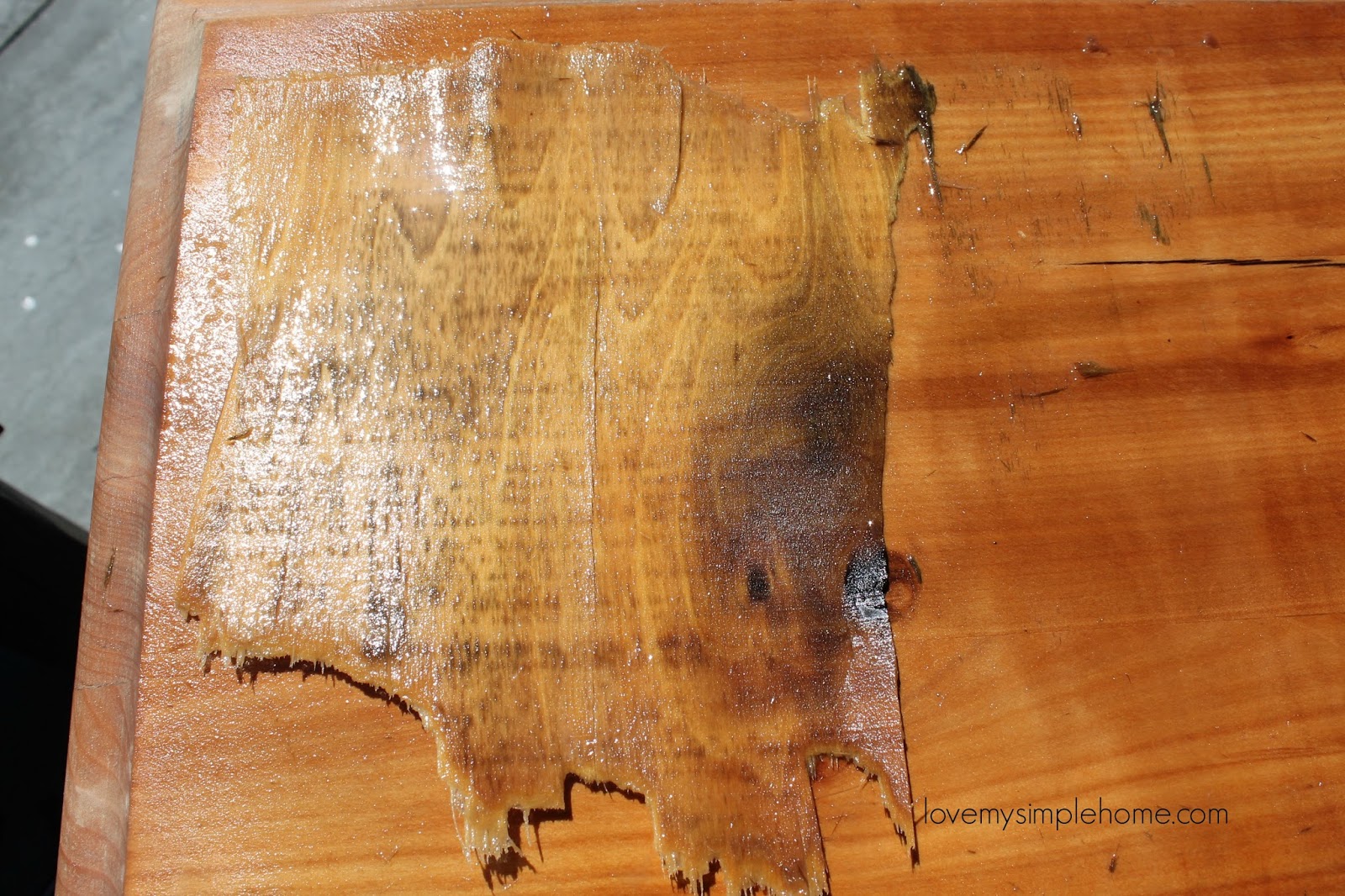 How to remove wood veneer from wood furniture love my simple home
