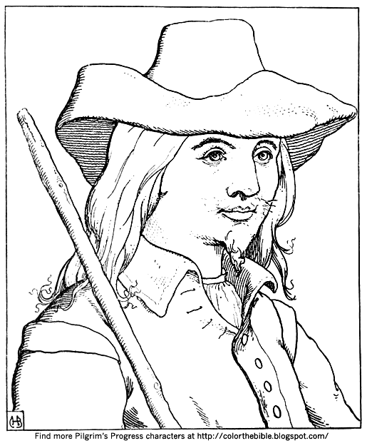 Color The Bible Color A Portrait Of Hopeful From Pilgrim 39 S