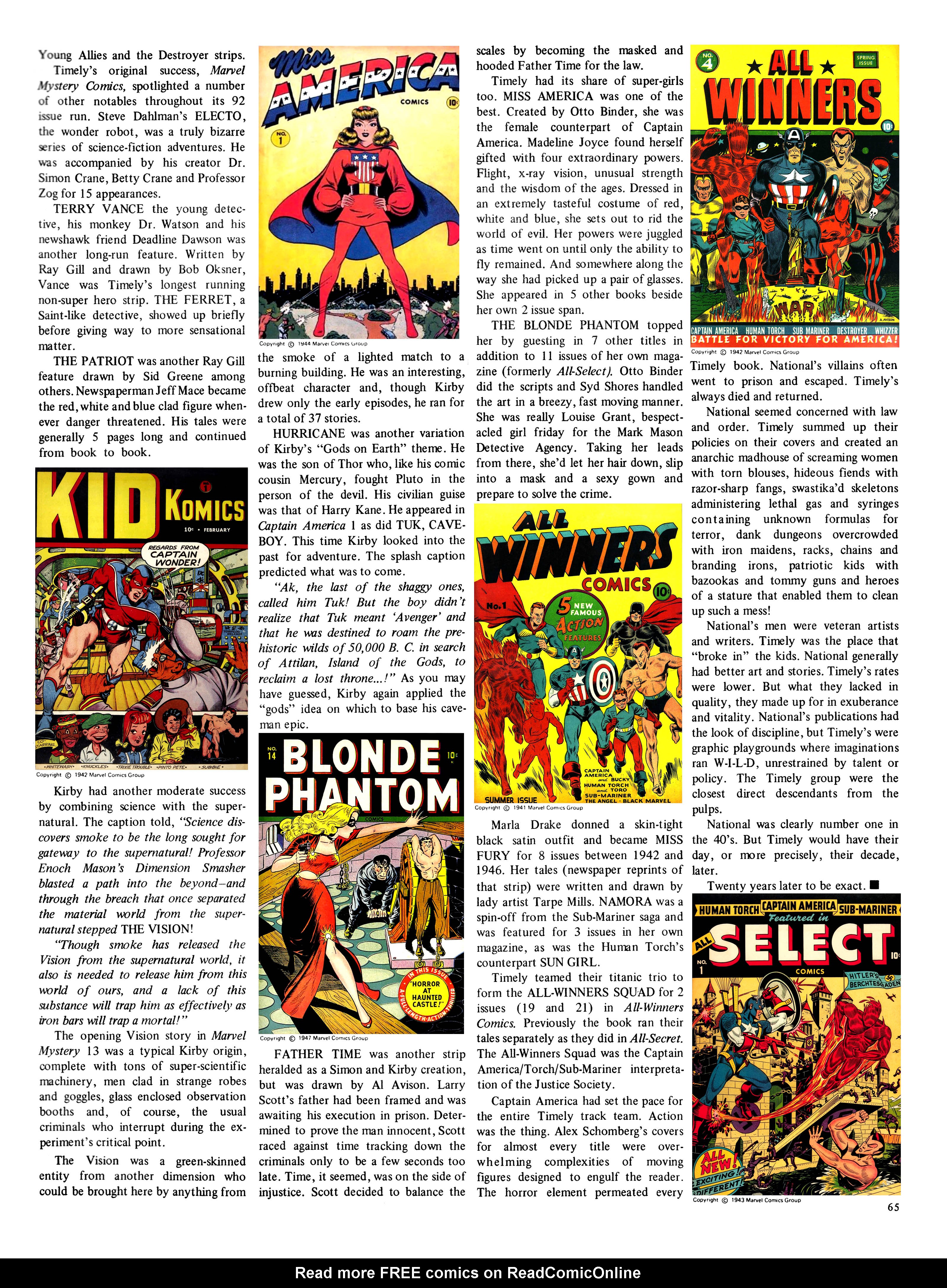 Read online The Steranko History of Comics comic -  Issue # TPB 1 - 65