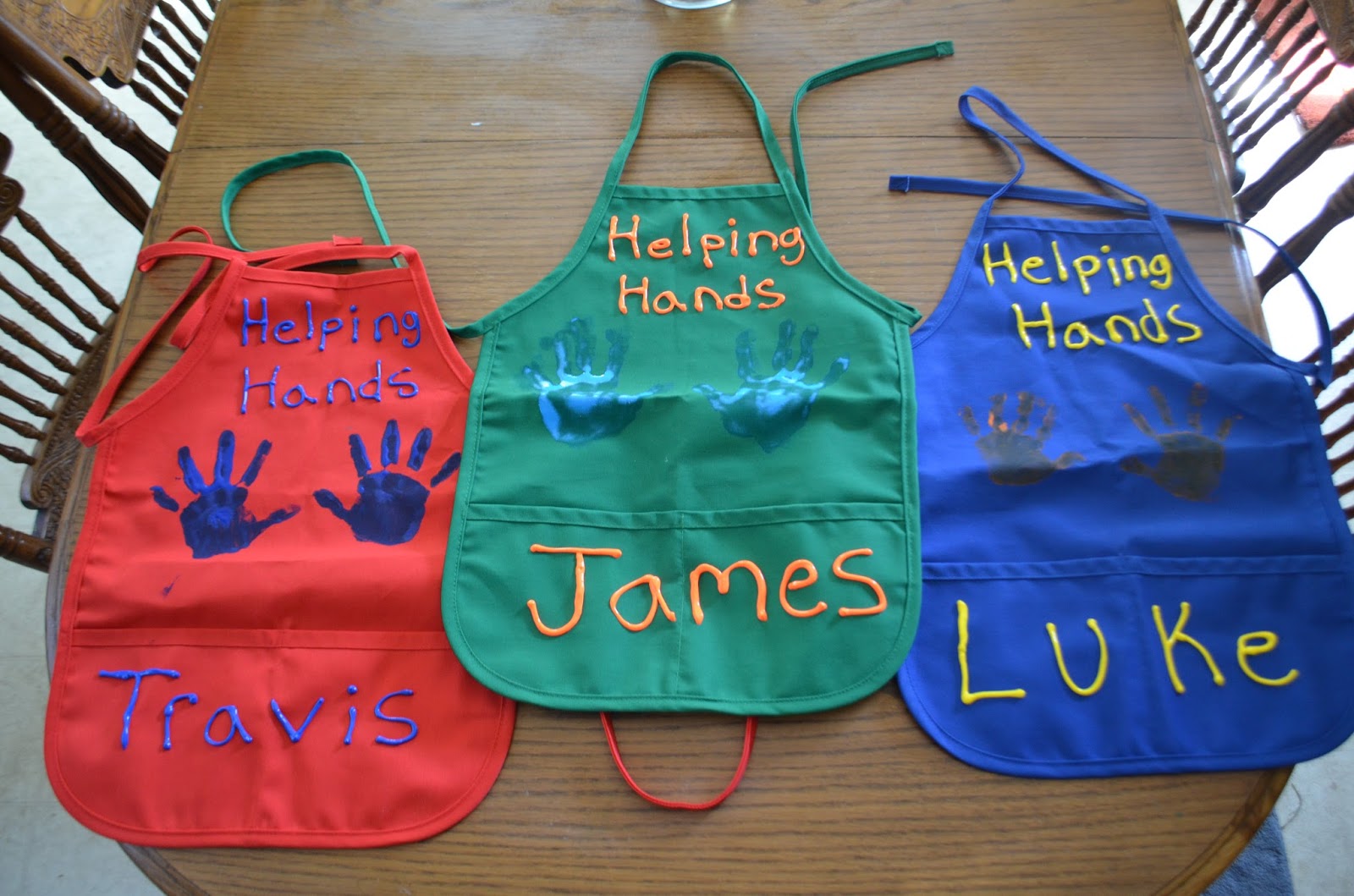 Crafty Mom of 3 Personalized Aprons