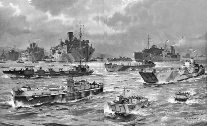 No solo batallas SGM Guerra anfibia durante la Segunda Guerra Mundial. I