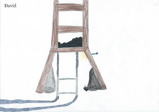 Dibujo sobre la minería en Quirós