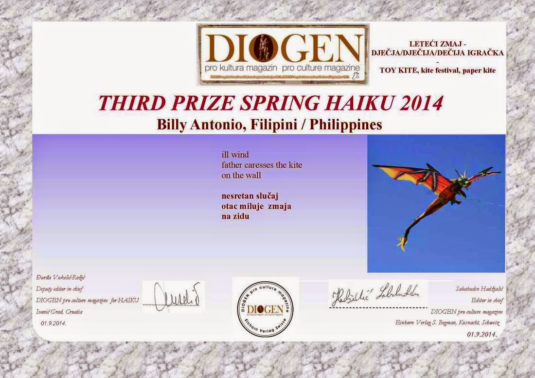 Third Prize Spring Haiku 2014