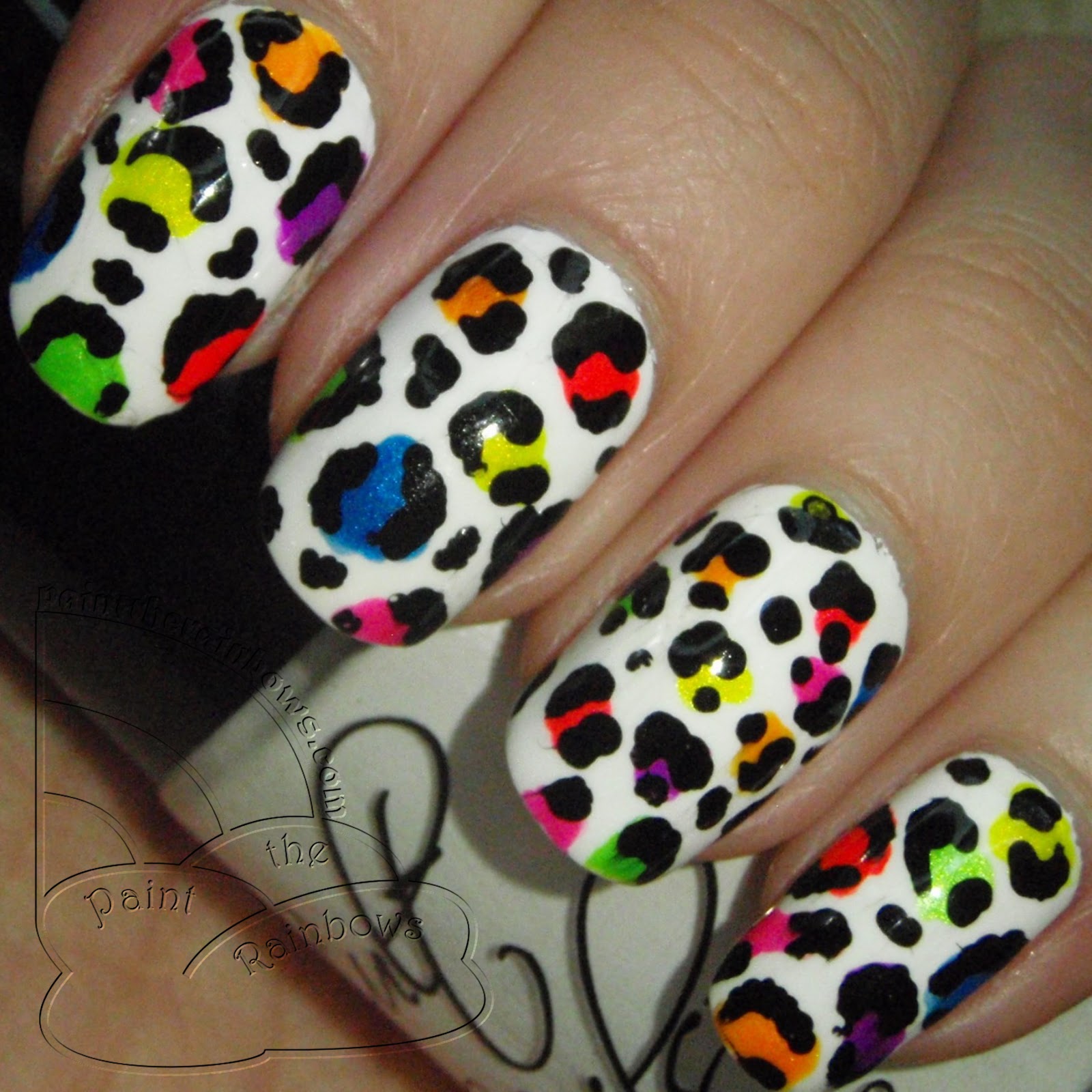paint the rainbows ★彡: Rainbow Leopard Mani
