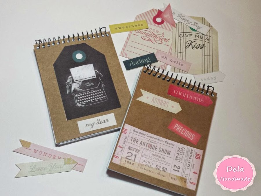 Libretas Kraft decoradas