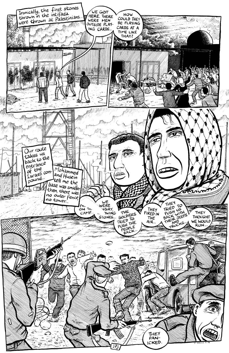 Page 193 Chapter 7 of Joe Sacco Palestine Online