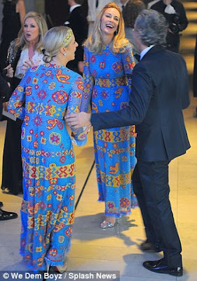 Nicky Hilton and Tommy Hilfiger?s wife wear the same dress at Valentino