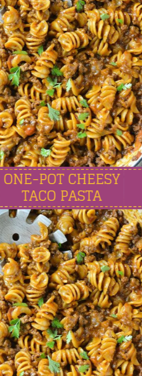 An easygoing and yummy recipe for One-Pot Cheesy Taco Food live with ...