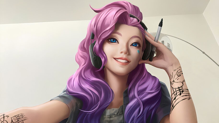 Seraphine, LoL, 4K, #5.2677