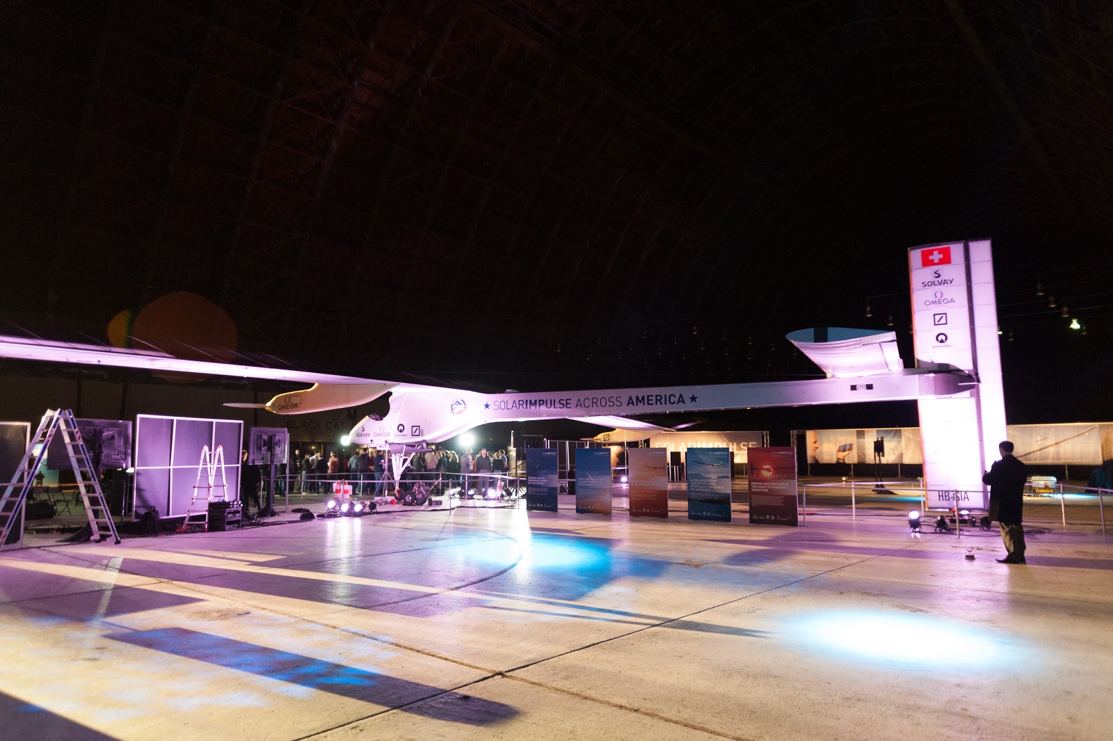 Solar Impulse in Hangar 2