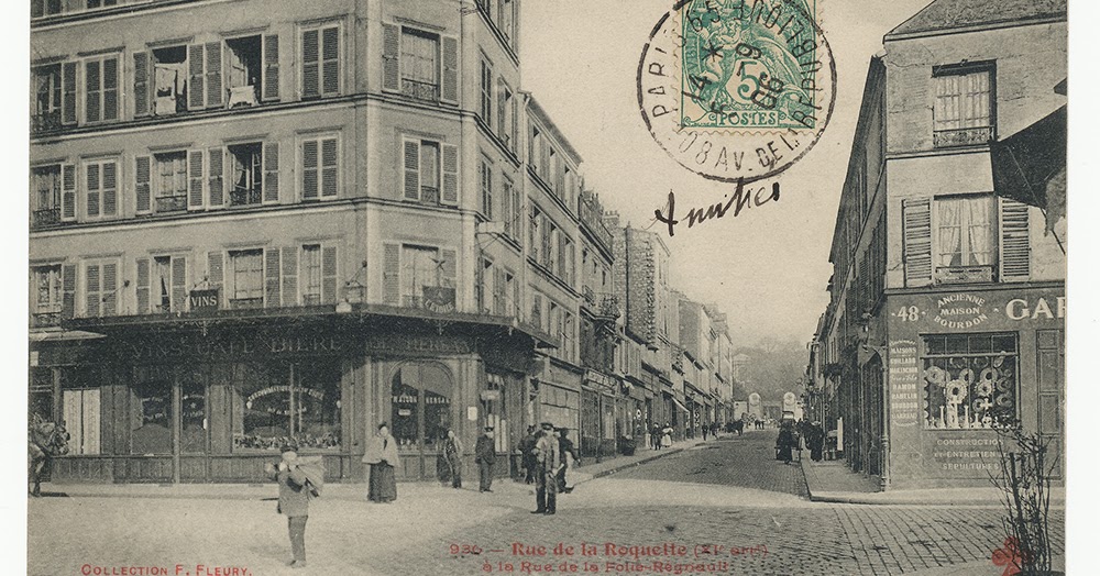 Paris Cemeteries: Rue de la Roquette to Pere-Lachaise - postcard