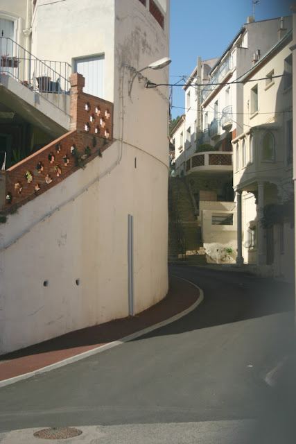Curvaceous streets of Cerbere France