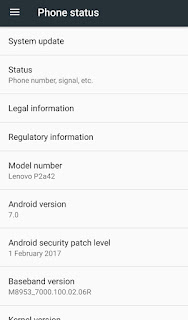 Lenovo P2 gets Android 7.0 Nougat Update in India