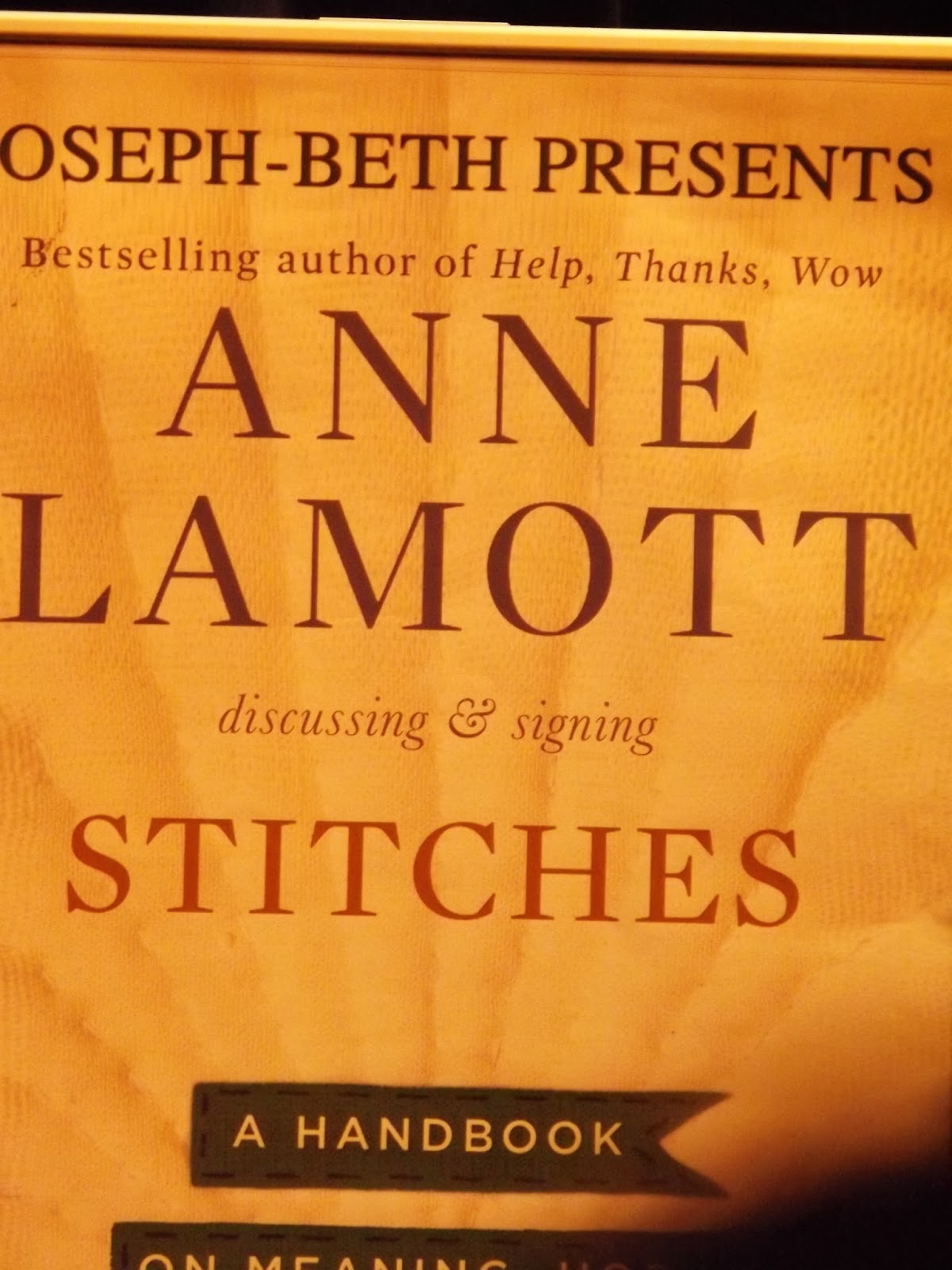 Writing a Better Story Stitches by Anne Lamott A Book Review