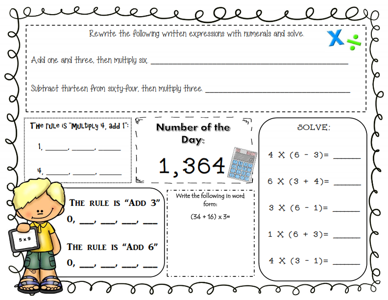 Teacher's Lounge: Operations and Algebraic Thinking