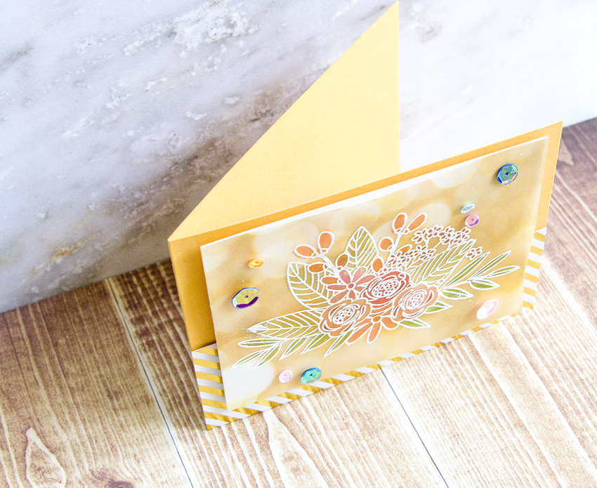 crafty // chic // girl Floral Vellum Card