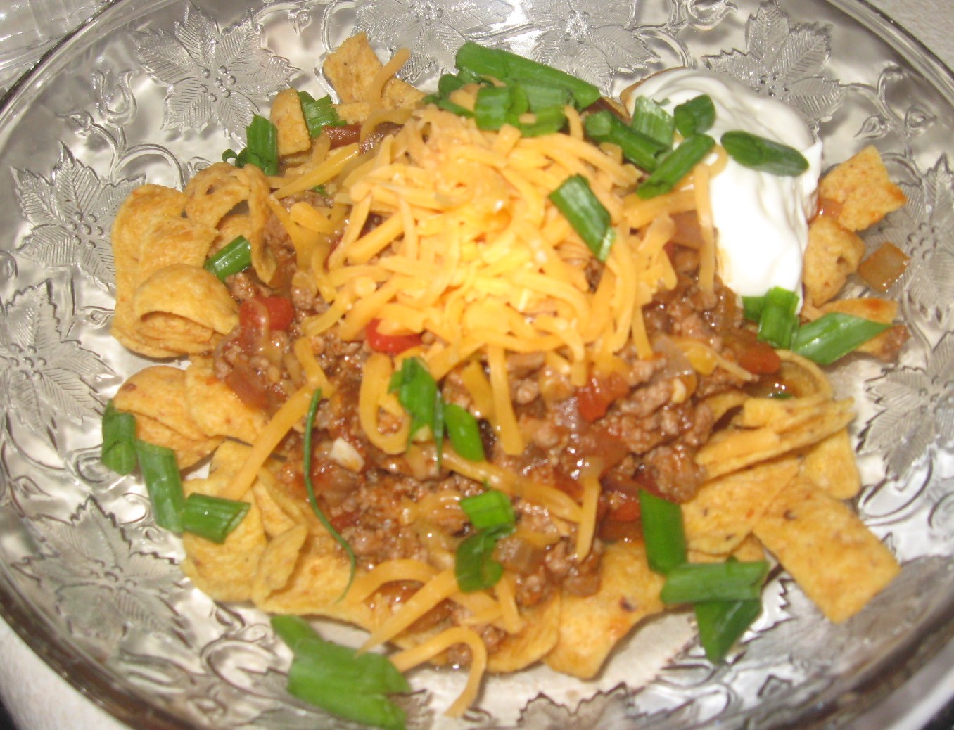 The Cook Crook Sunday Supper ChiliCorn Chip Pie