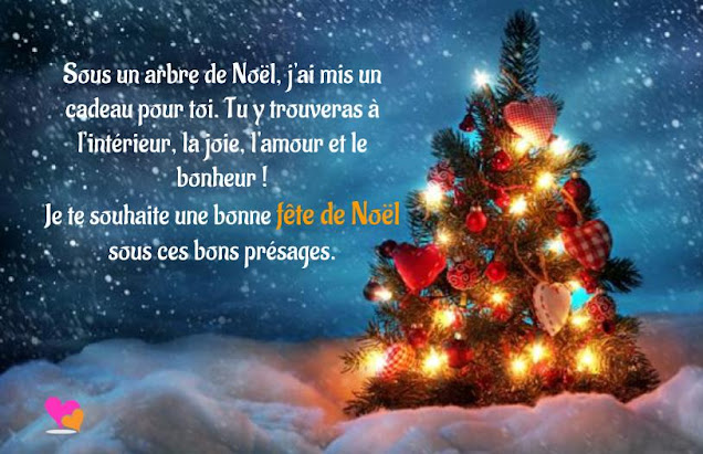 Texte joyeux noel sur carte de voeux