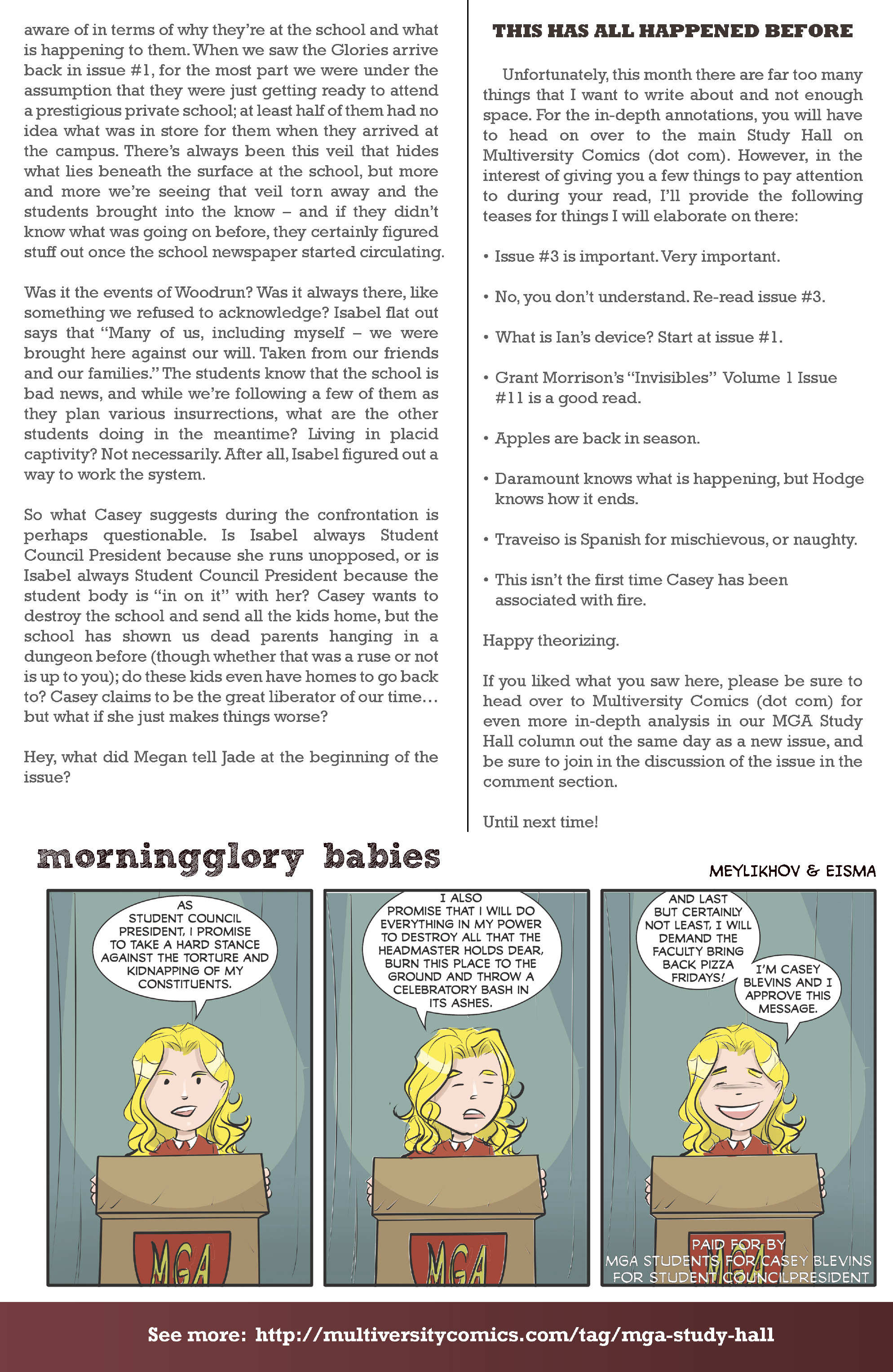 Read online Morning Glories comic -  Issue #42 - 32