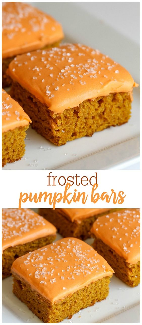 FROSTED PUMPKIN BARS