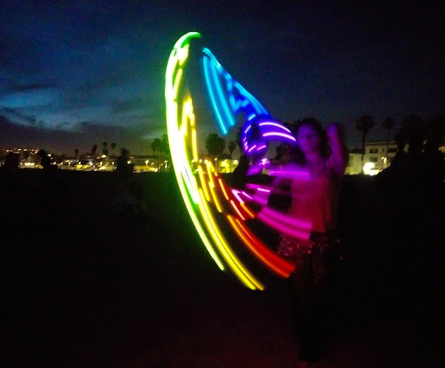Danielle Harris at the Venice Beach Drum Circle by Omar Cherif — 5 May 2018