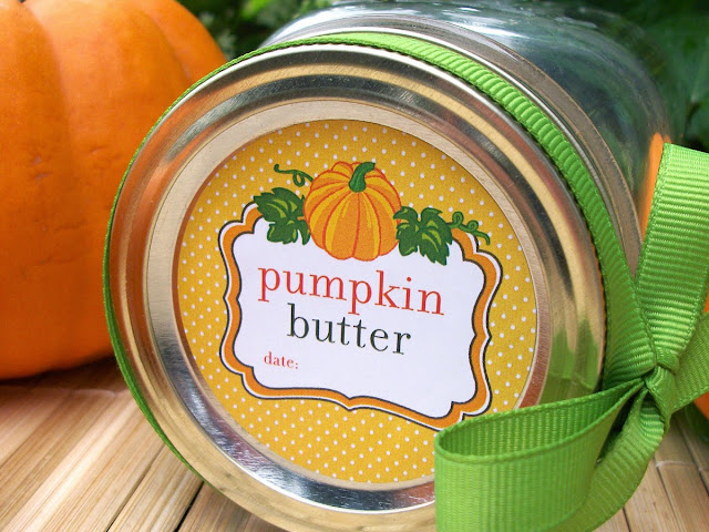 pumpkin butter canning label