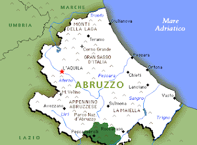 Abruzzo Map Political Regions 