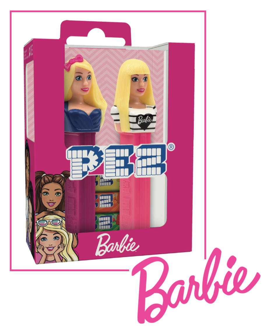 Loose NEW PEZ set  of the first 4 Barbies put out in the USA PEZ Dispensers 