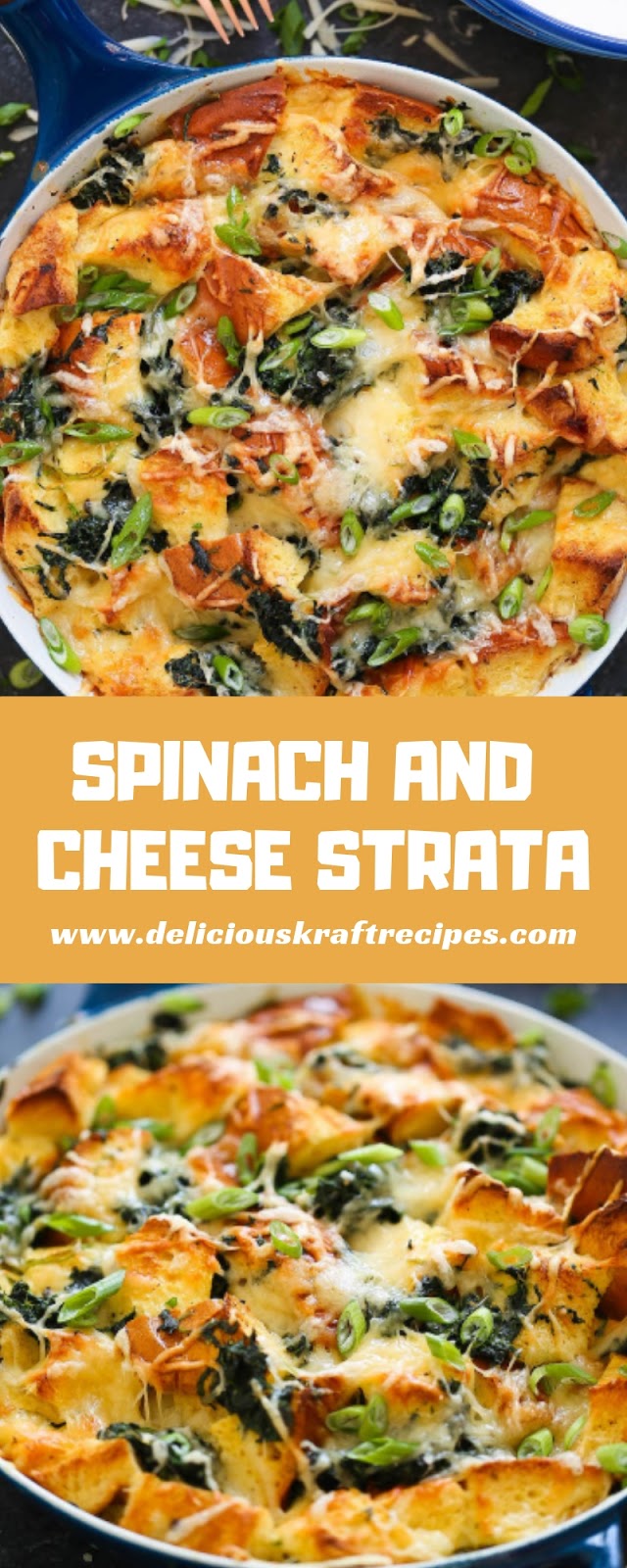 SPINACH AND CHEESE STRATA