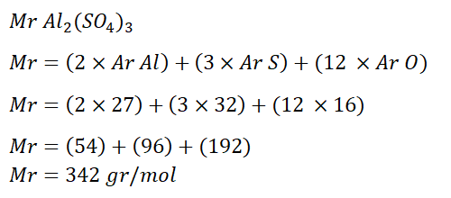 Mr al. Mr(al(no3)3). Mr(al(so4)3)=.