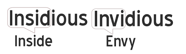 Insidious vs. Invidious (Learn with mind trick) - Make Your English Easy