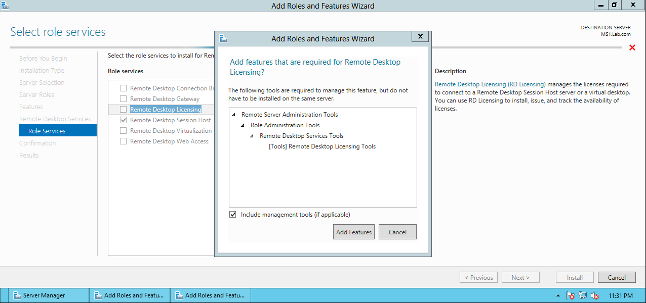 AD Shot Gyan: Installing Remote Desktop Services as Role Based
