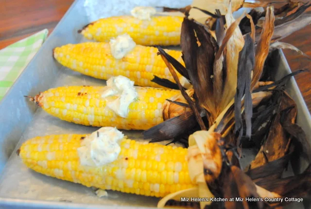 Grilled Corn with Dill Butter at Miz Helen's Country Cottage