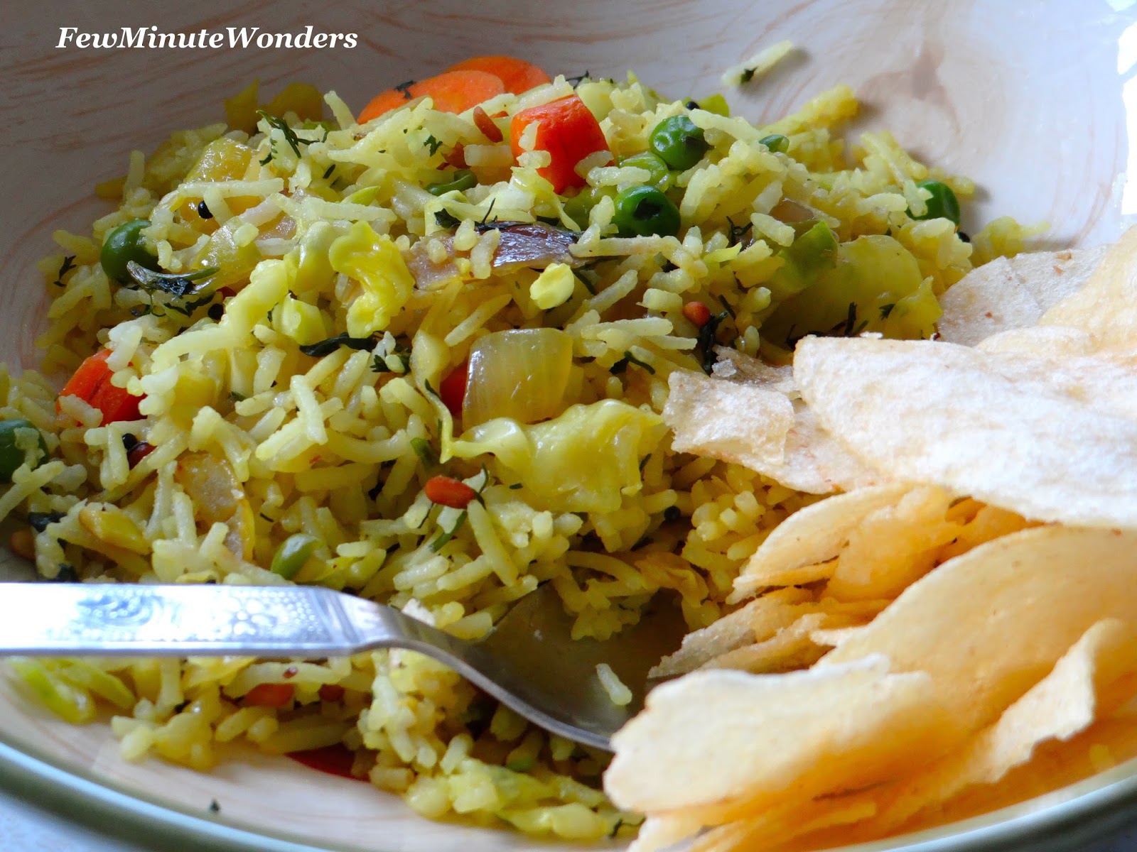 Simple Mixed Vegetable Rice Few Minute Wonders