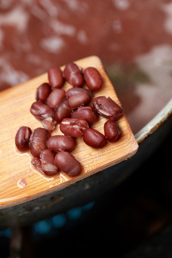 Bubur Kacang Merah Lemak Berkrim, Sangat Mudah!