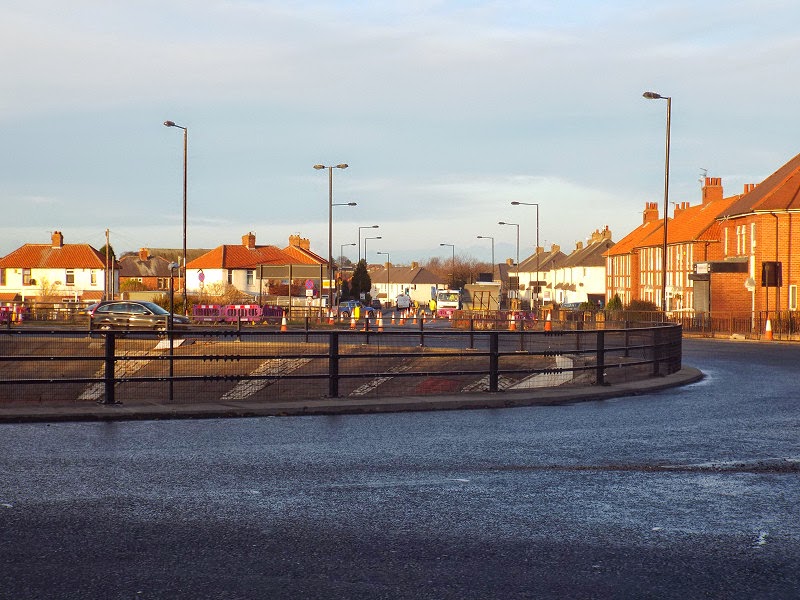 Photographs Of Newcastle Cowgate Roundabout and Shops