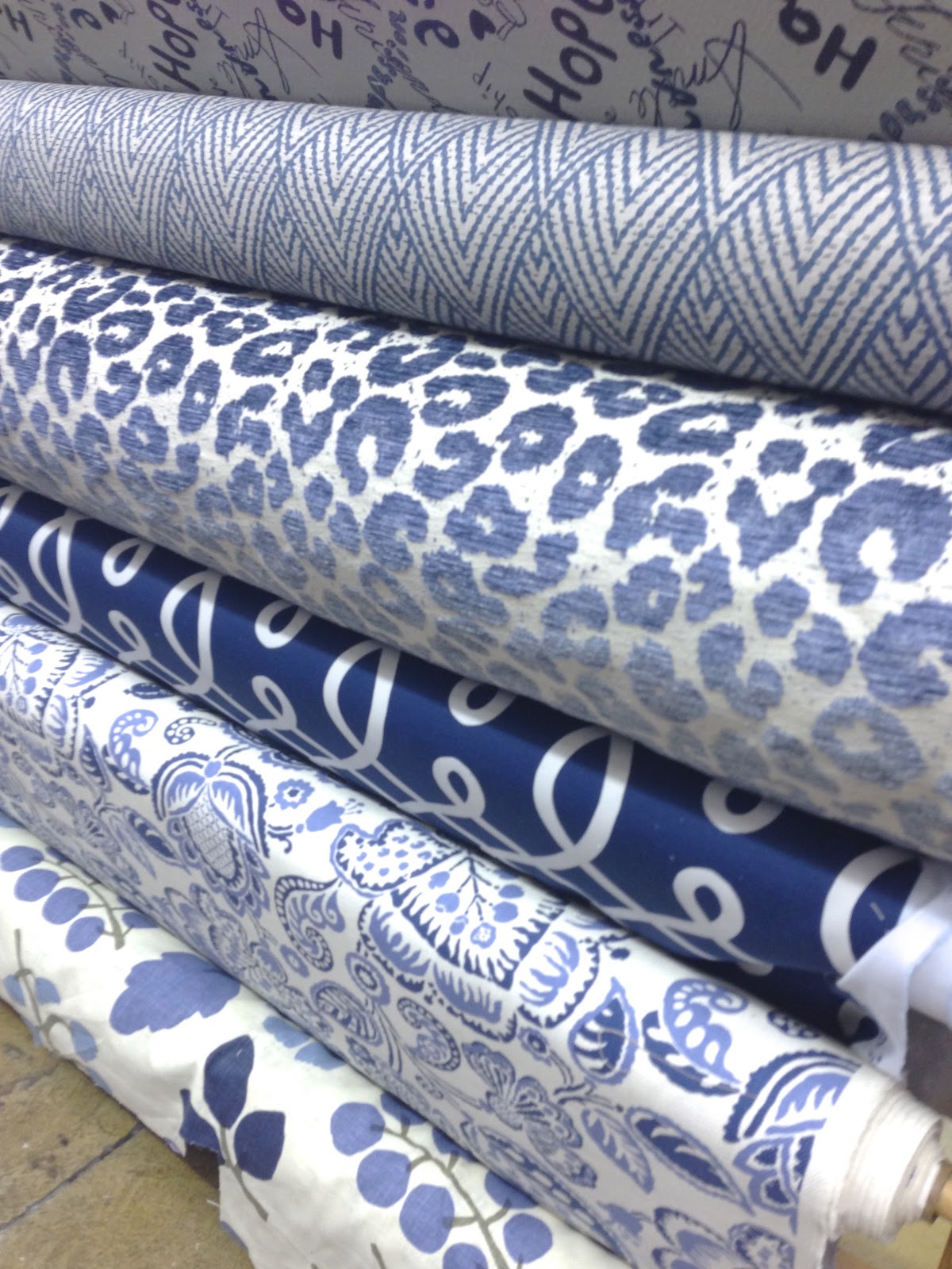 LEWIS AND SHERON TEXTILES | Blue decor, Blue white decor, Blue and