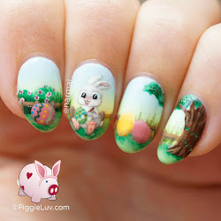 easter nail painting eggs egg bunny happy xercise ll he