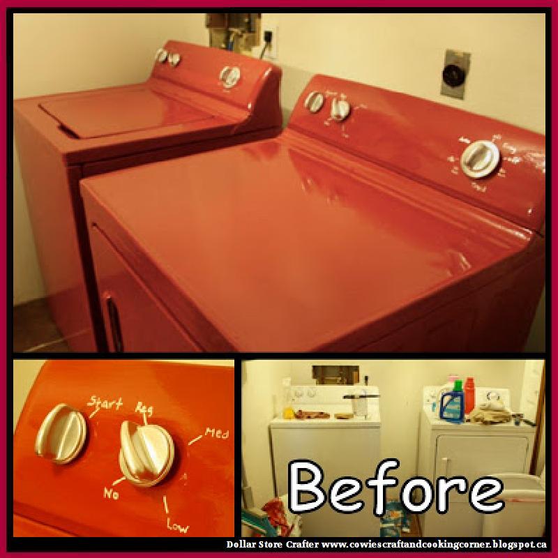 Dollar Store Crafter Makeover A Washer And Dryer Using Appliance Epoxy