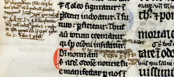 Manuscript: glossed academic text
