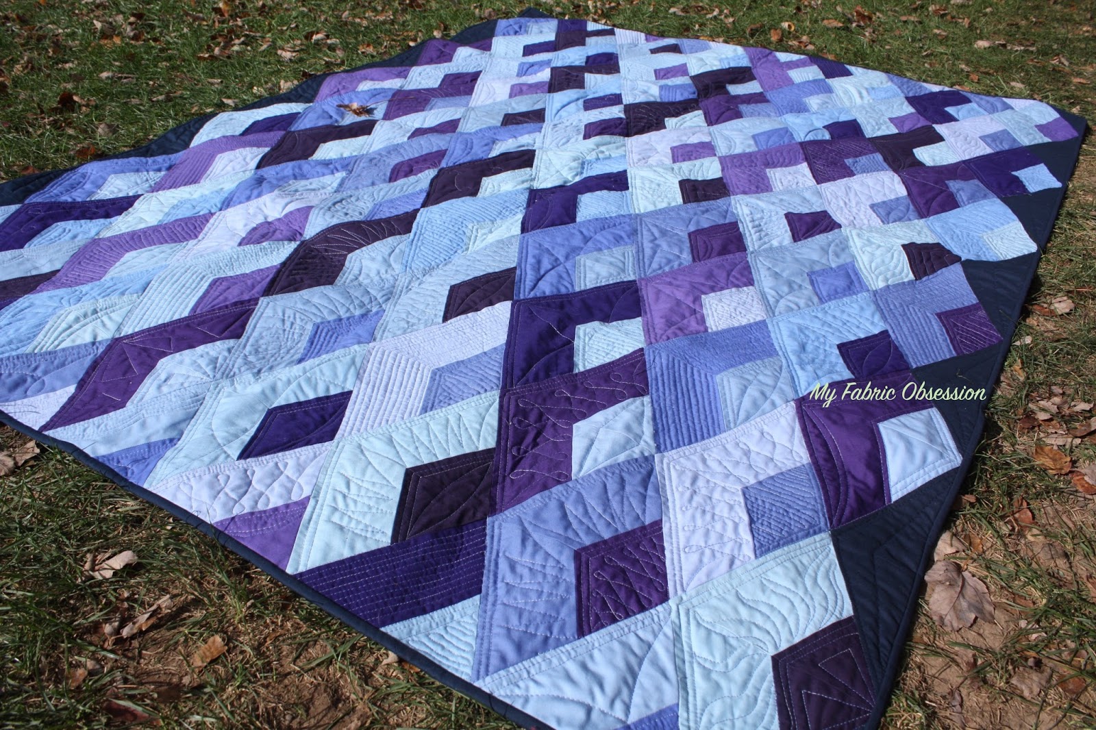 My Fabric Obsession Boomerang quilt