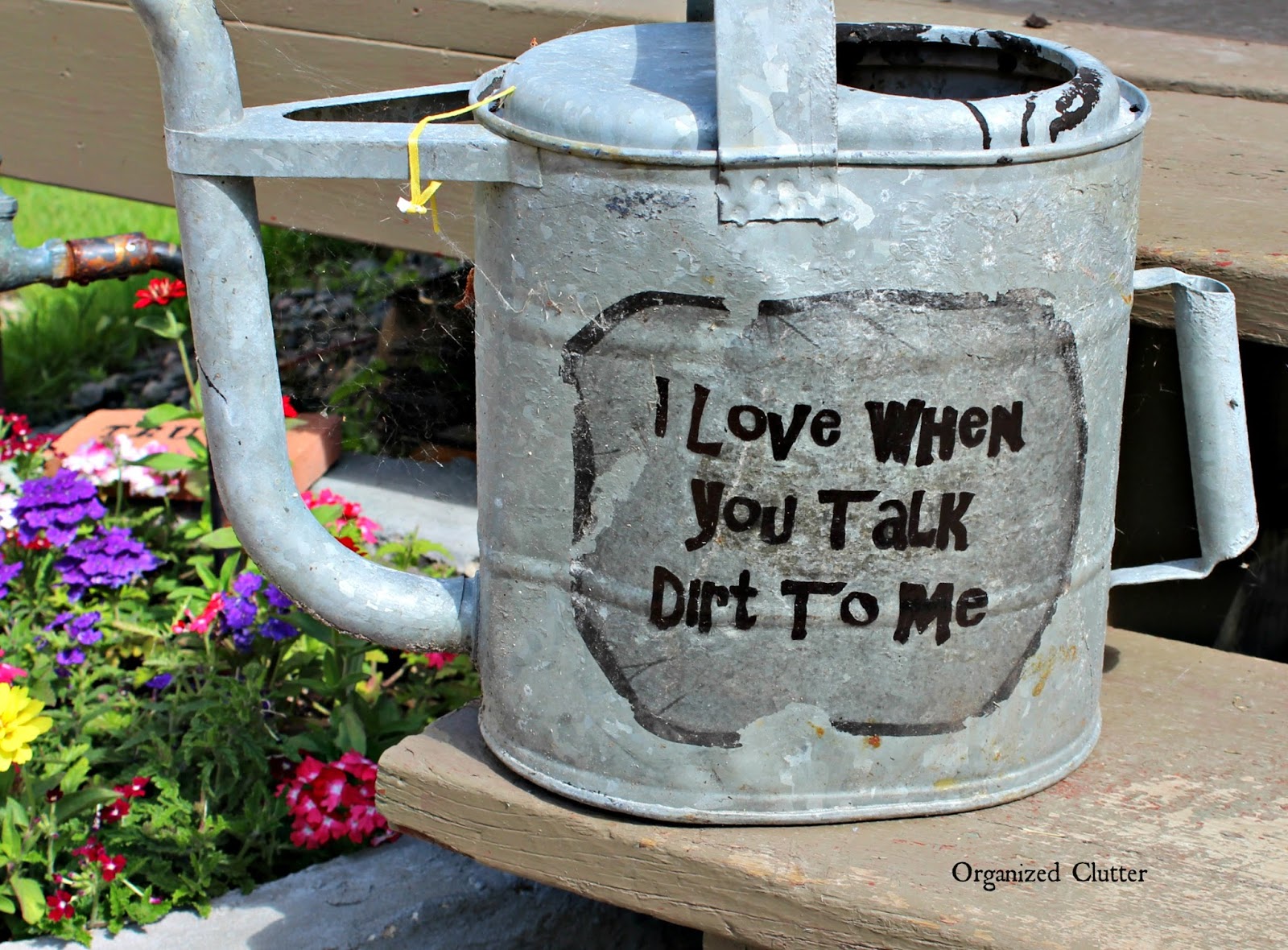 Garden Junk Mod Podge Image Transfer On Galvanized Metal Organized