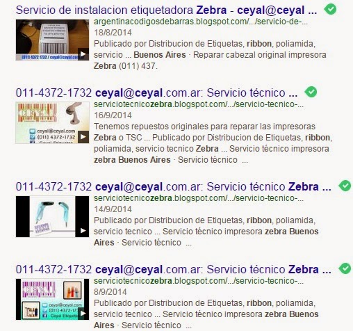 Etiquetas impresas zebra frutas secas