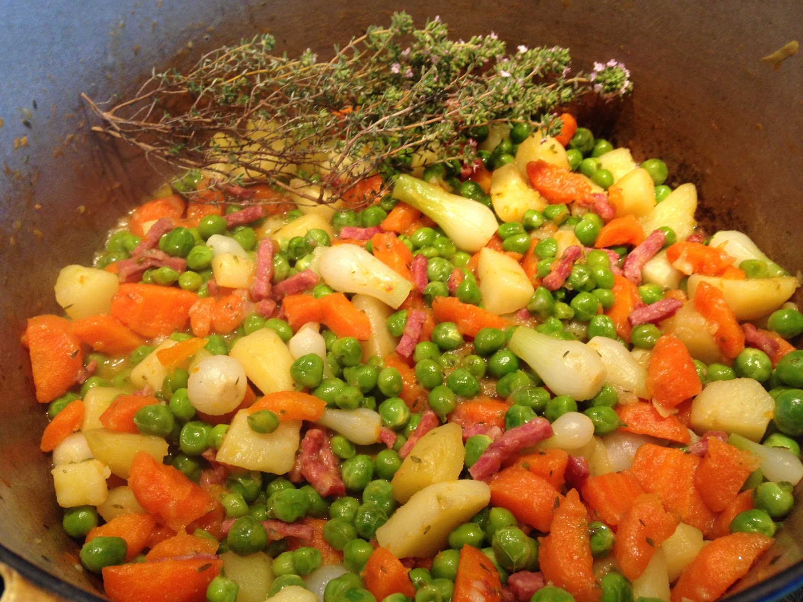 Jardiniere Petit Pois Carotte Pomme De Terre JARDINIERE DE PETITS POIS et son bouquet de thym fleuri | Paroles de diet
