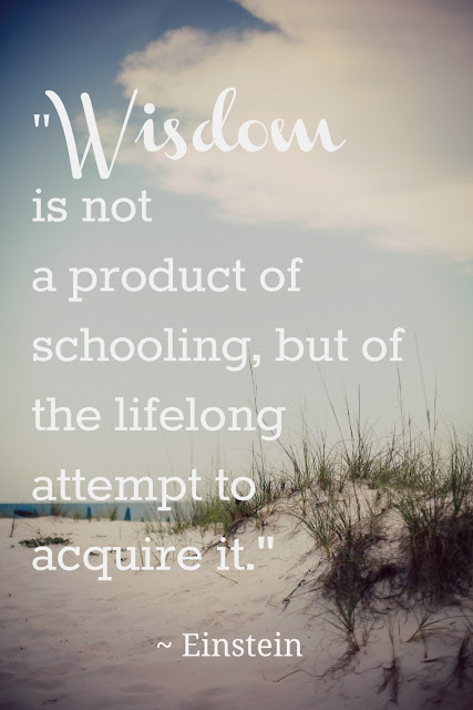 Wonderful quote about Wisdom fro Albert Einstein 