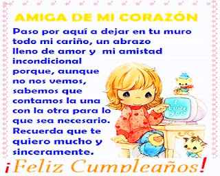 Felicitacion de cumpleaños para una amiga que esta lejos